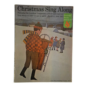 Vintage 1960 Christmas Sing Along Songbook Everybody's Favorite Series No 107